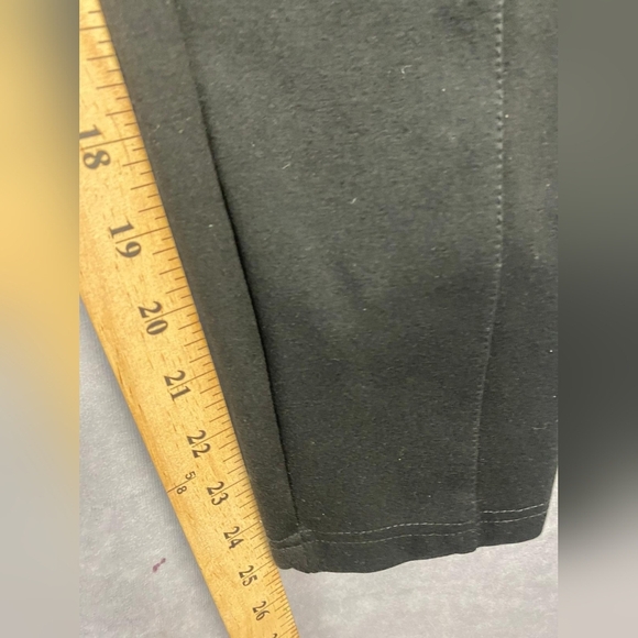 ZARA HIGH-WAISTED LEGGINGS WITH ELASTIC WAISTBAND. FRONT GOLD BUTTON XL - Picture 7 of 7